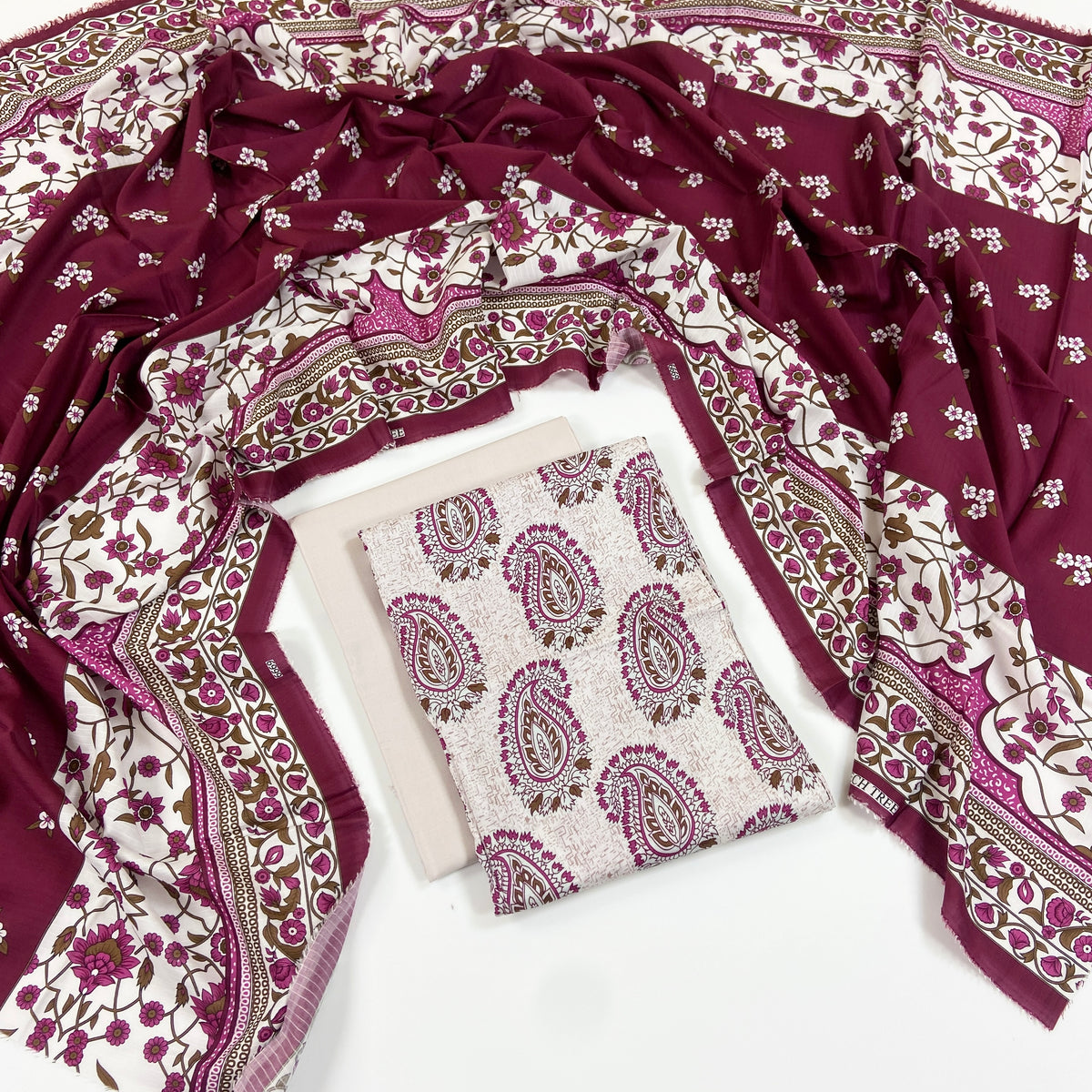 Beechtree Digital Printed Linen 3PC
