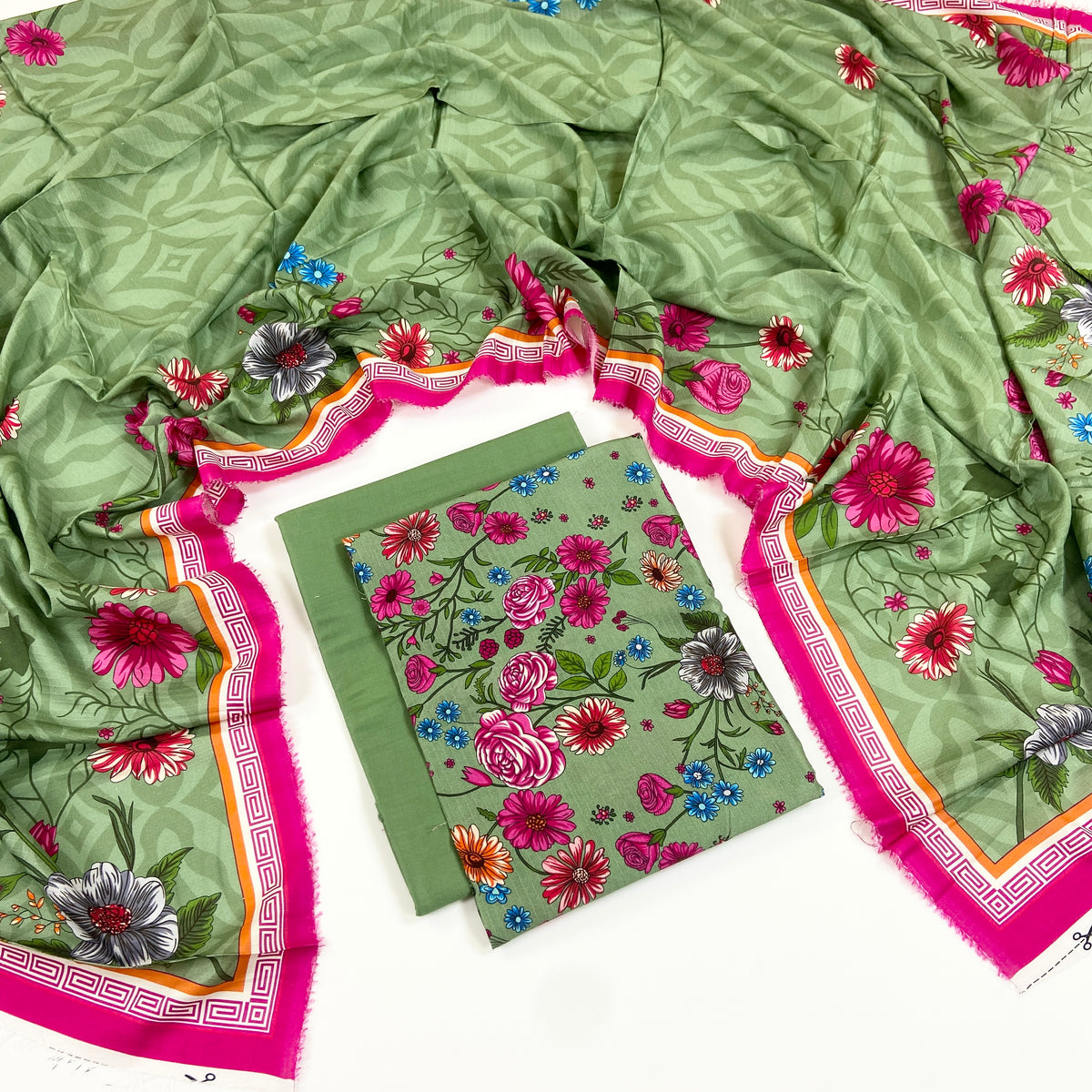 Beechtree Digital Printed Linen 3PC