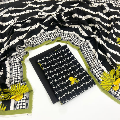 Gul Ahmed Digital Printed Fancy Linen 3PC