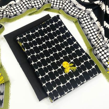 Gul Ahmed Digital Printed Fancy Linen 3PC