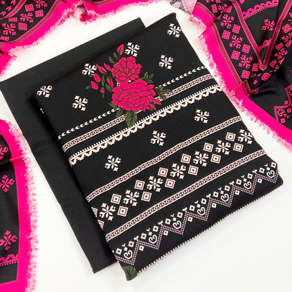 Zellbury Digital Printed Fancy Linen 3PC