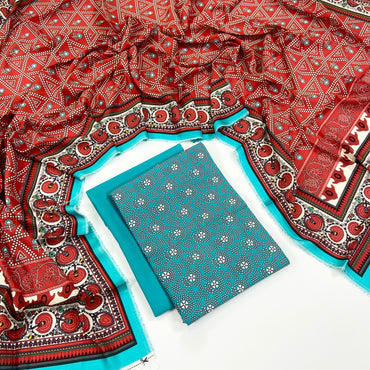 Zellbury Digital Printed Fancy Linen 3PC