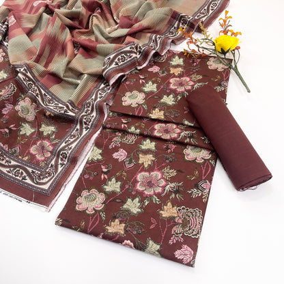 Rijja By Murashe Digital Printed Khaddar 3PC