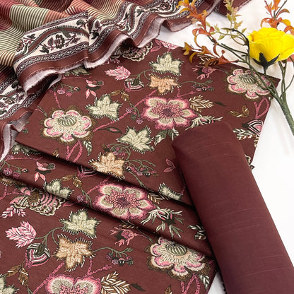 Rijja By Murashe Digital Printed Khaddar 3PC