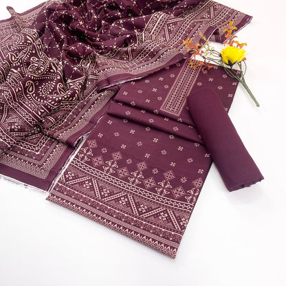 Rijja By Murashe Digital Printed Khaddar 3PC