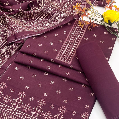 Rijja By Murashe Digital Printed Khaddar 3PC