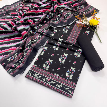 Rijja By Murashe Digital Printed Khaddar 3PC