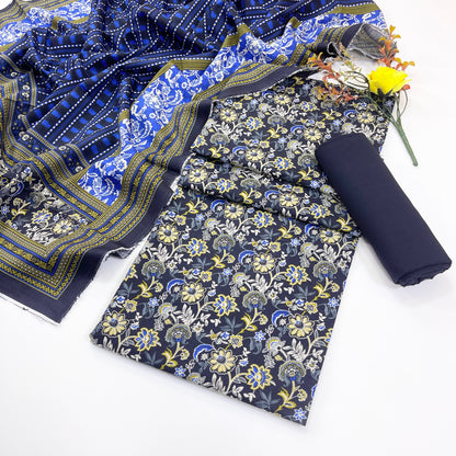 Rijja By Murashe Digital Printed Khaddar 3PC