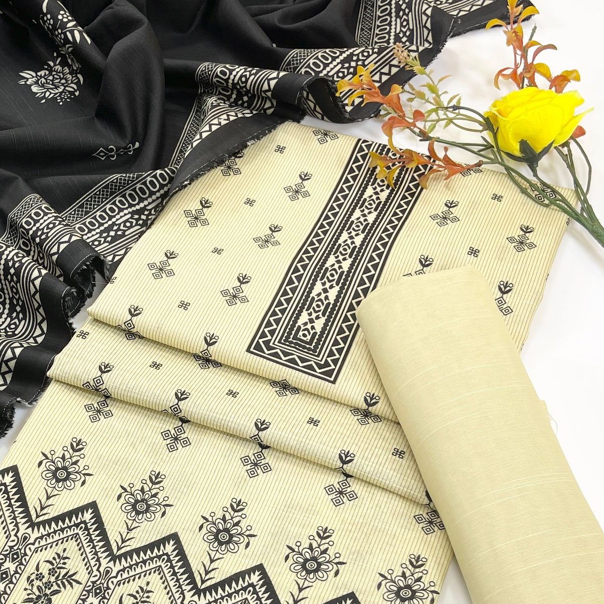 Rijja By Murashe Digital Printed Khaddar 3PC