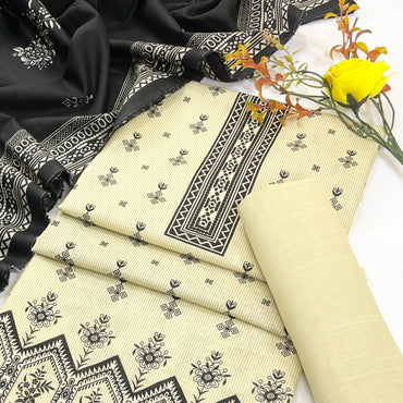 Rijja By Murashe Digital Printed Khaddar 3PC