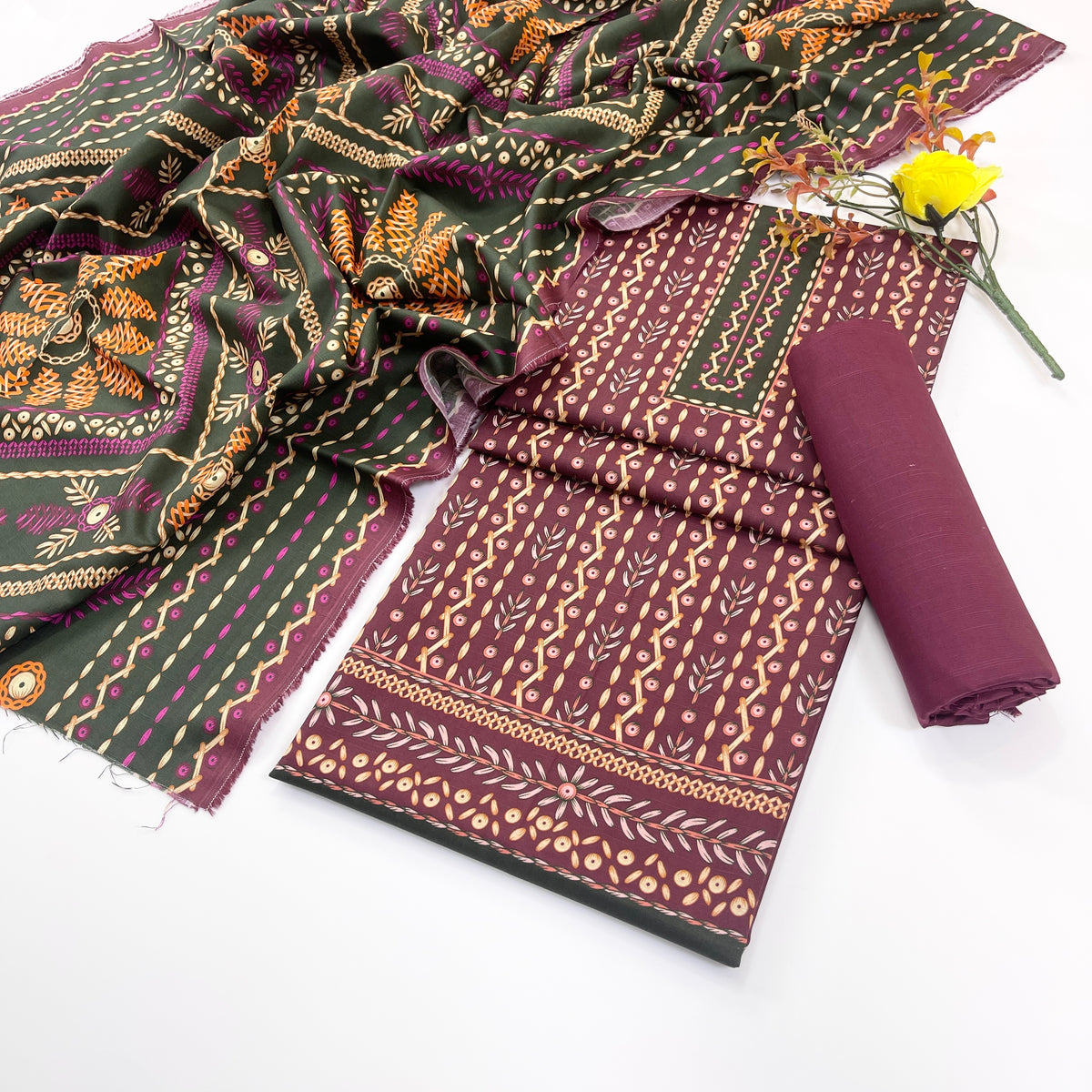 Rijja By Murashe Digital Printed Khaddar 3PC