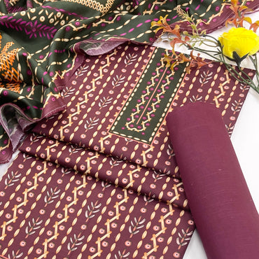 Rijja By Murashe Digital Printed Khaddar 3PC