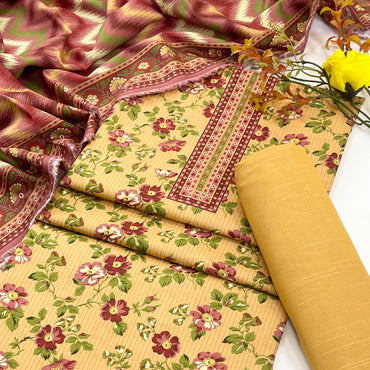 Rijja By Murashe Digital Printed Khaddar 3PC