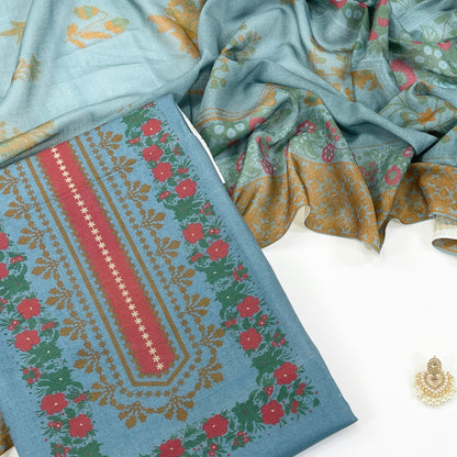 Beechtree Digital Printed Shirt & Dupatta Khaddar 2PC