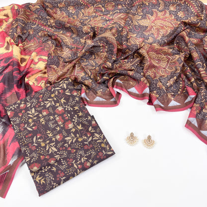 Beechtree Digital Printed Shirt & Dupatta Khaddar 2PC