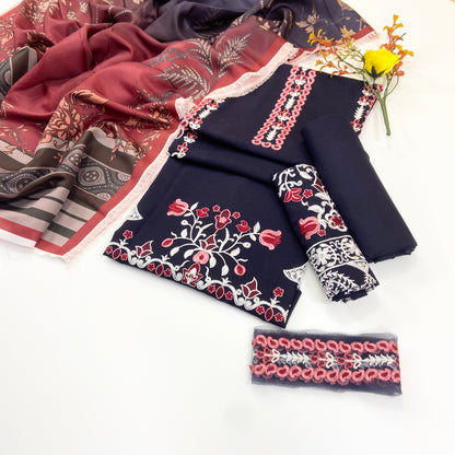 Azzal Emb Dhanak 3PC