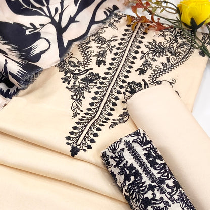 Baroque Emb Dhanak 3PC