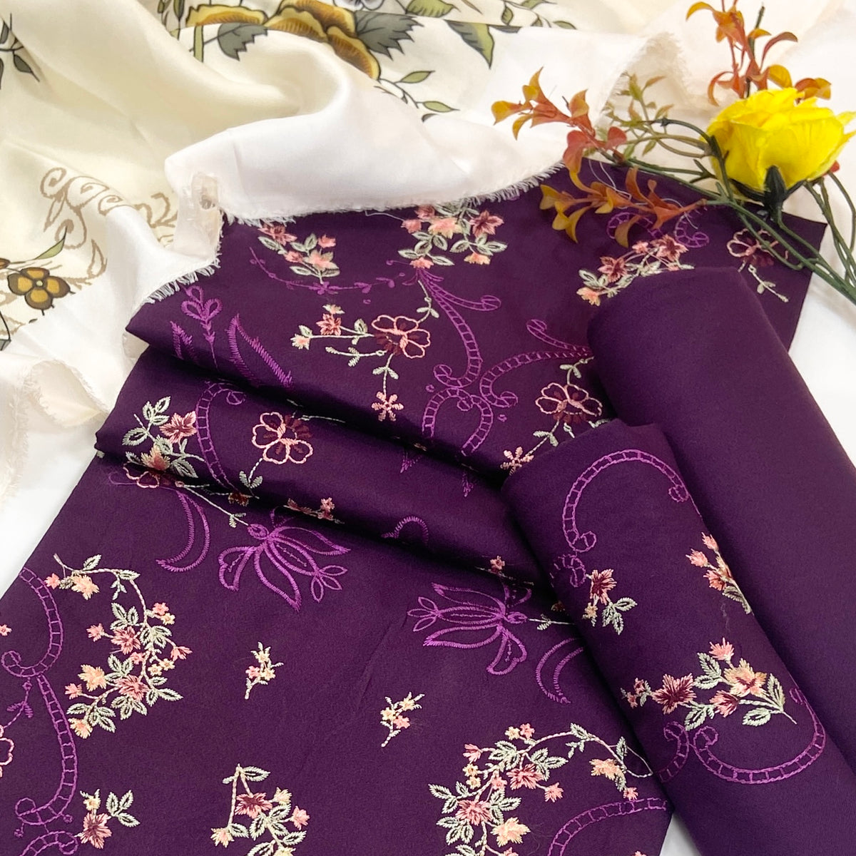 Coco By Zara Shahjahan Emb Dhanak 3PC