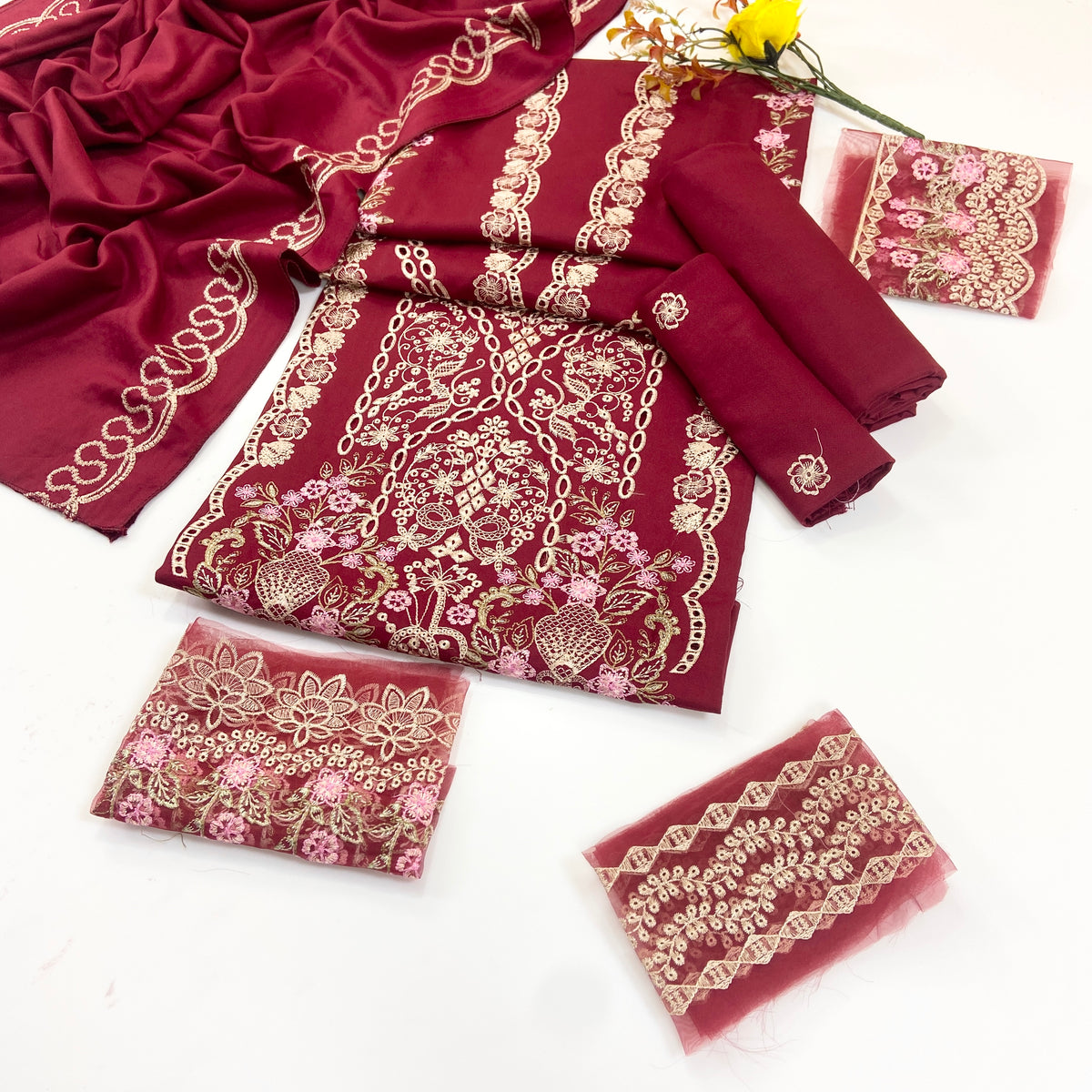 Libaas Emb Dhanak 3PC