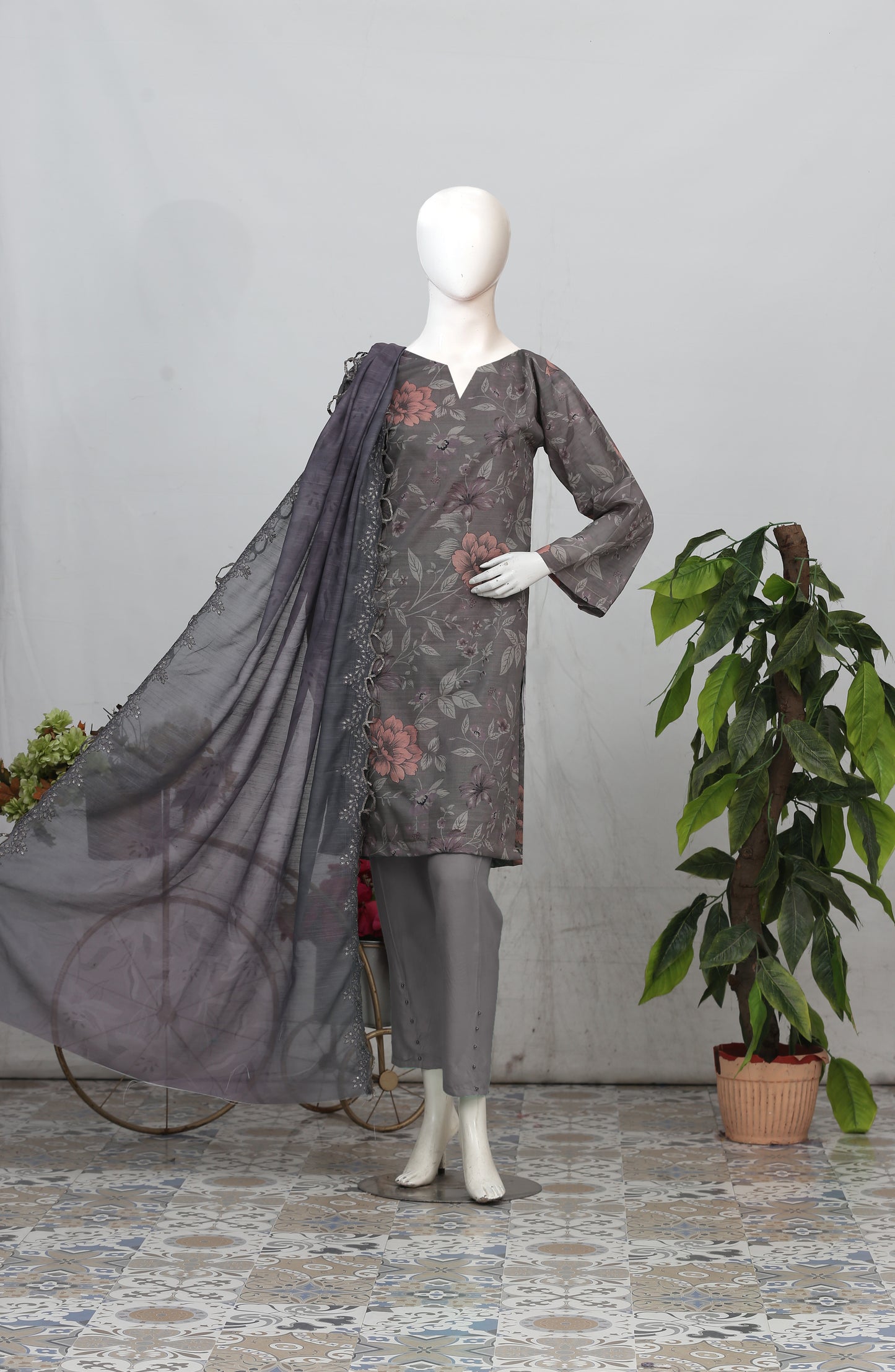 Riwayat By Anaya Noor Printed & Emb 3-PC