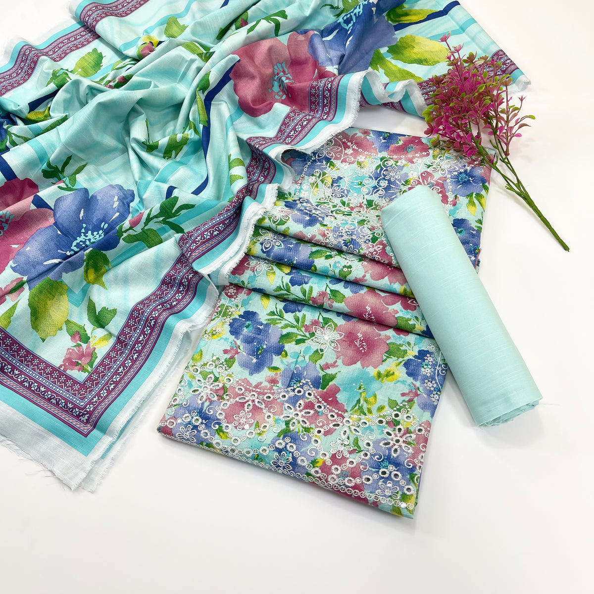 Riwaaz By Anaya Noor Digital Printed & Emb Khaddar 3PC