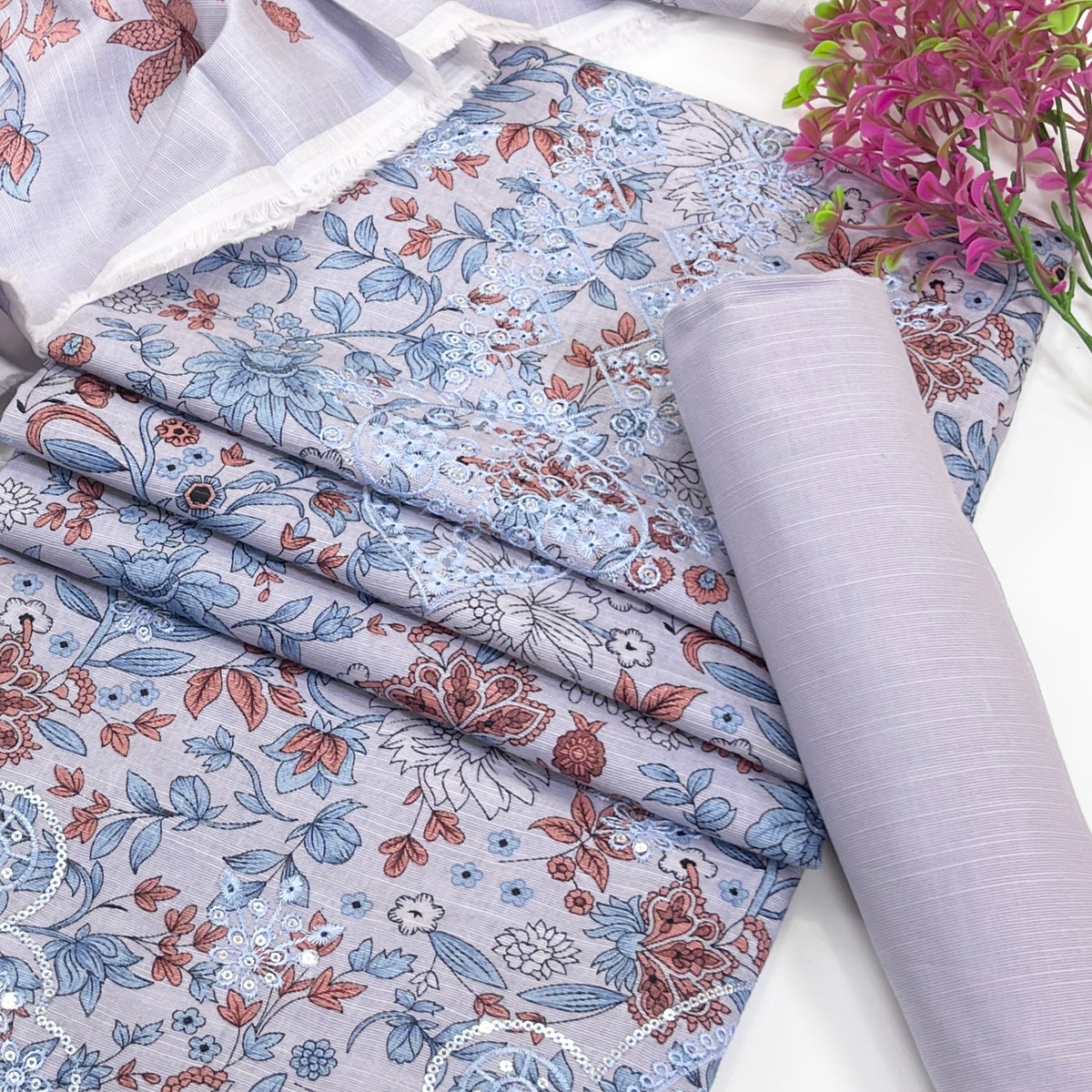Riwaaz By Anaya Noor Digital Printed & Emb Khaddar 3PC