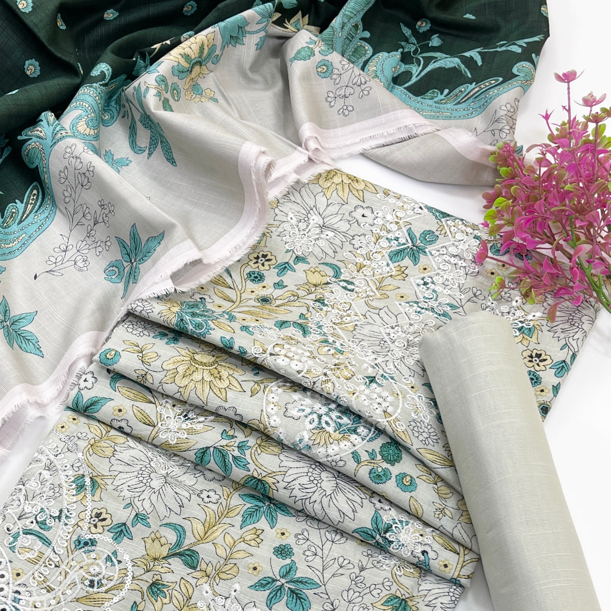 Riwaaz By Anaya Noor Digital Printed & Emb Khaddar 3PC