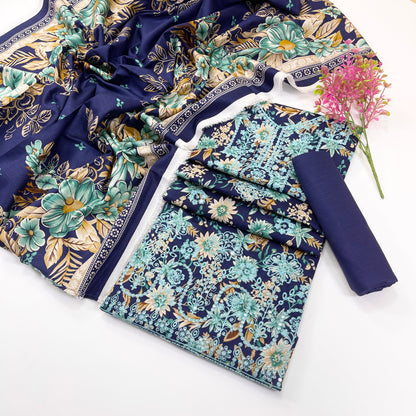 Riwaaz By Anaya Noor Digital Printed & Emb Khaddar 3PC
