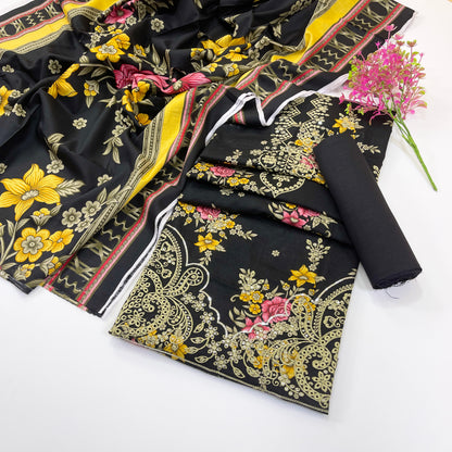 Riwaaz By Anaya Noor Digital Printed & Emb Khaddar 3PC