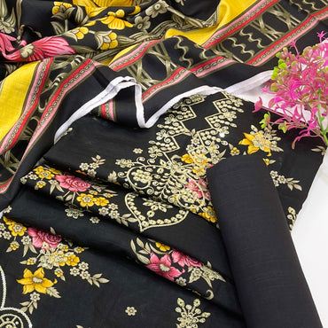 Riwaaz By Anaya Noor Digital Printed & Emb Khaddar 3PC