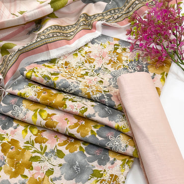 Riwaaz By Anaya Noor Digital Printed & Emb Khaddar 3PC