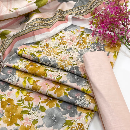 Riwaaz By Anaya Noor Digital Printed & Emb Khaddar 3PC