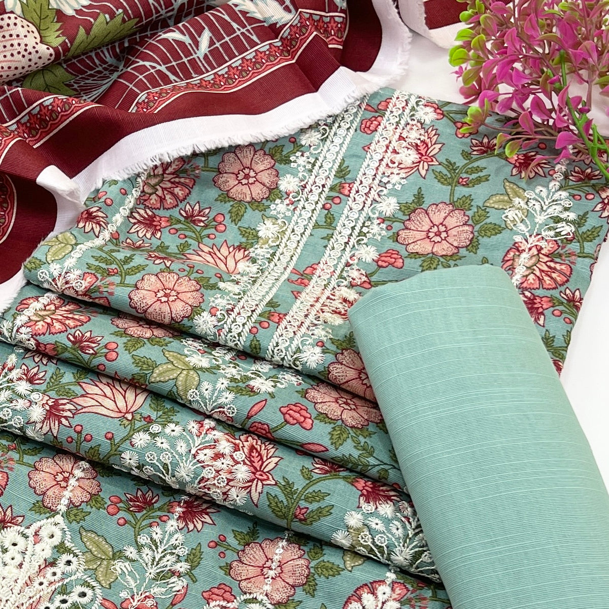 Riwaaz By Anaya Noor Digital Printed & Emb Khaddar 3PC