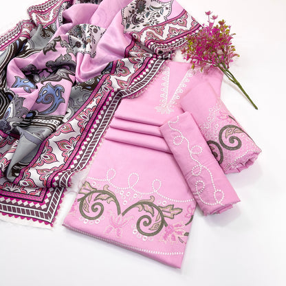 Aneelas Embroidered Dhanak 3PC