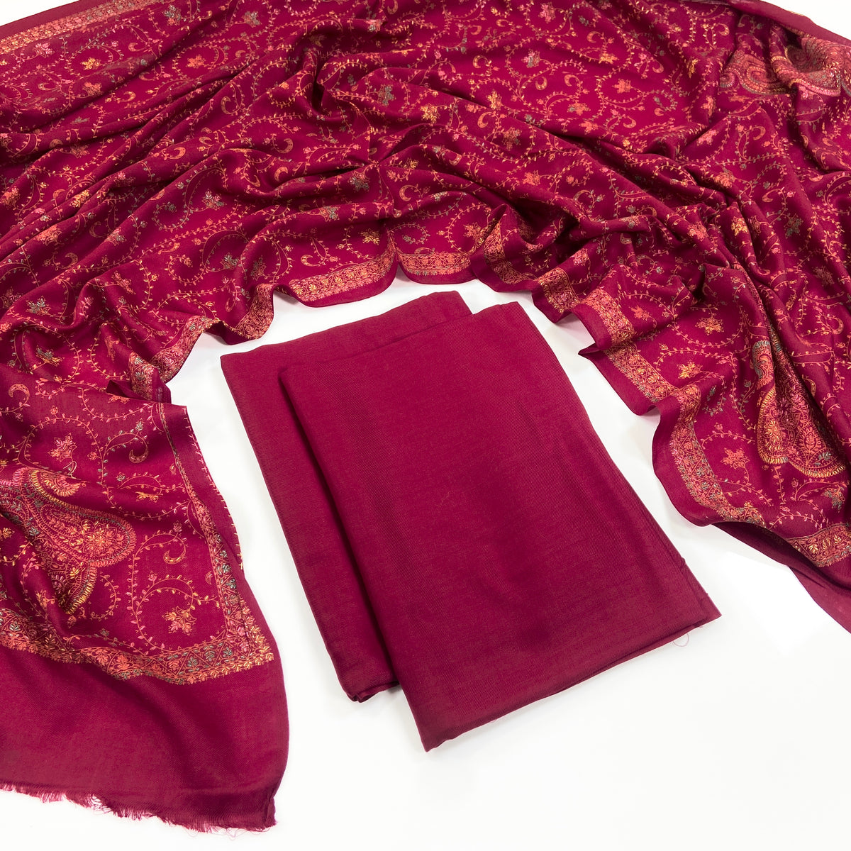 Anaya Noor Pashmina With Kacha tanka Shawl 3PC
