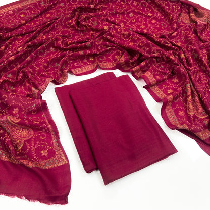 Anaya Noor Pashmina With Kacha tanka Shawl 3PC