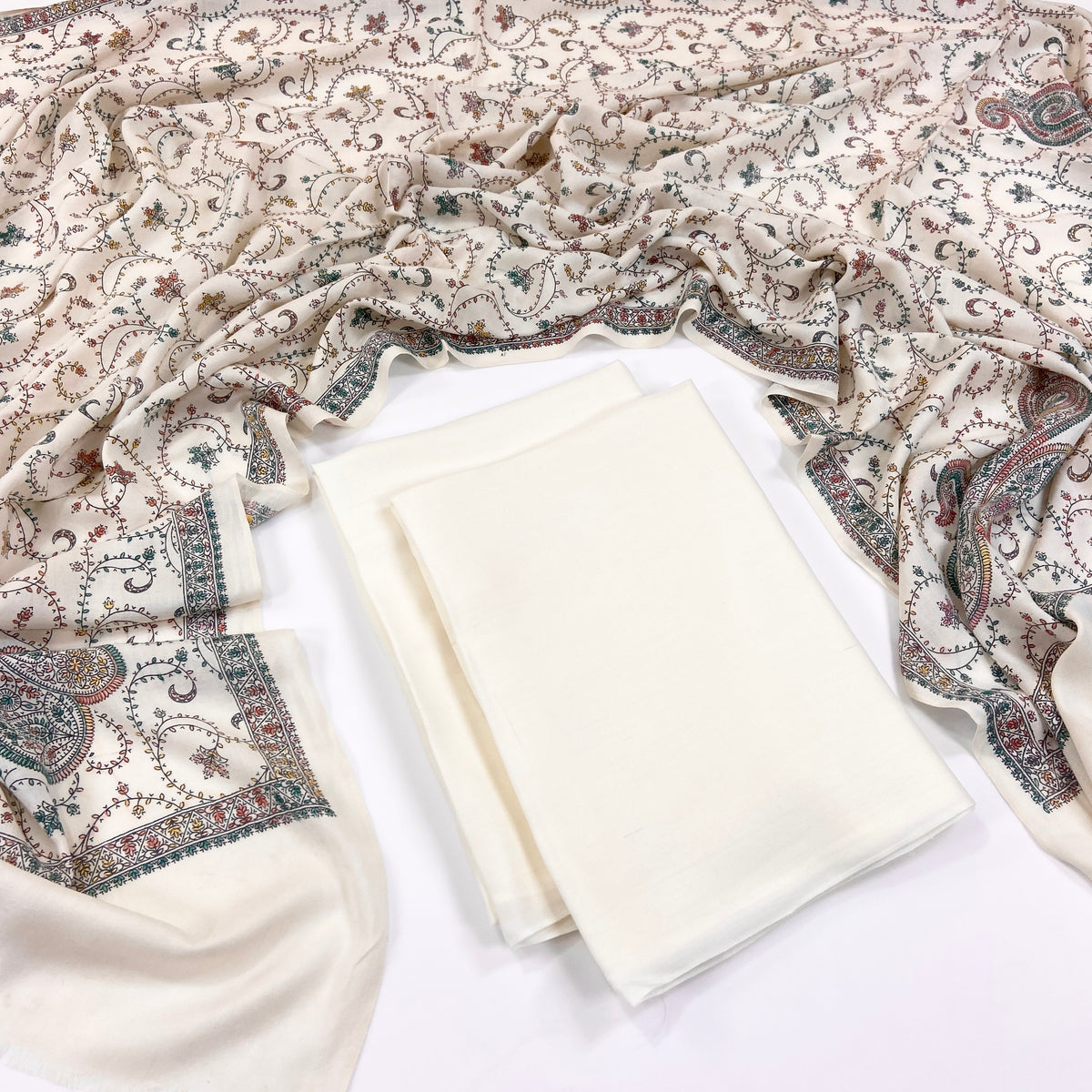 Anaya Noor Pashmina With Kacha tanka Shawl 3PC
