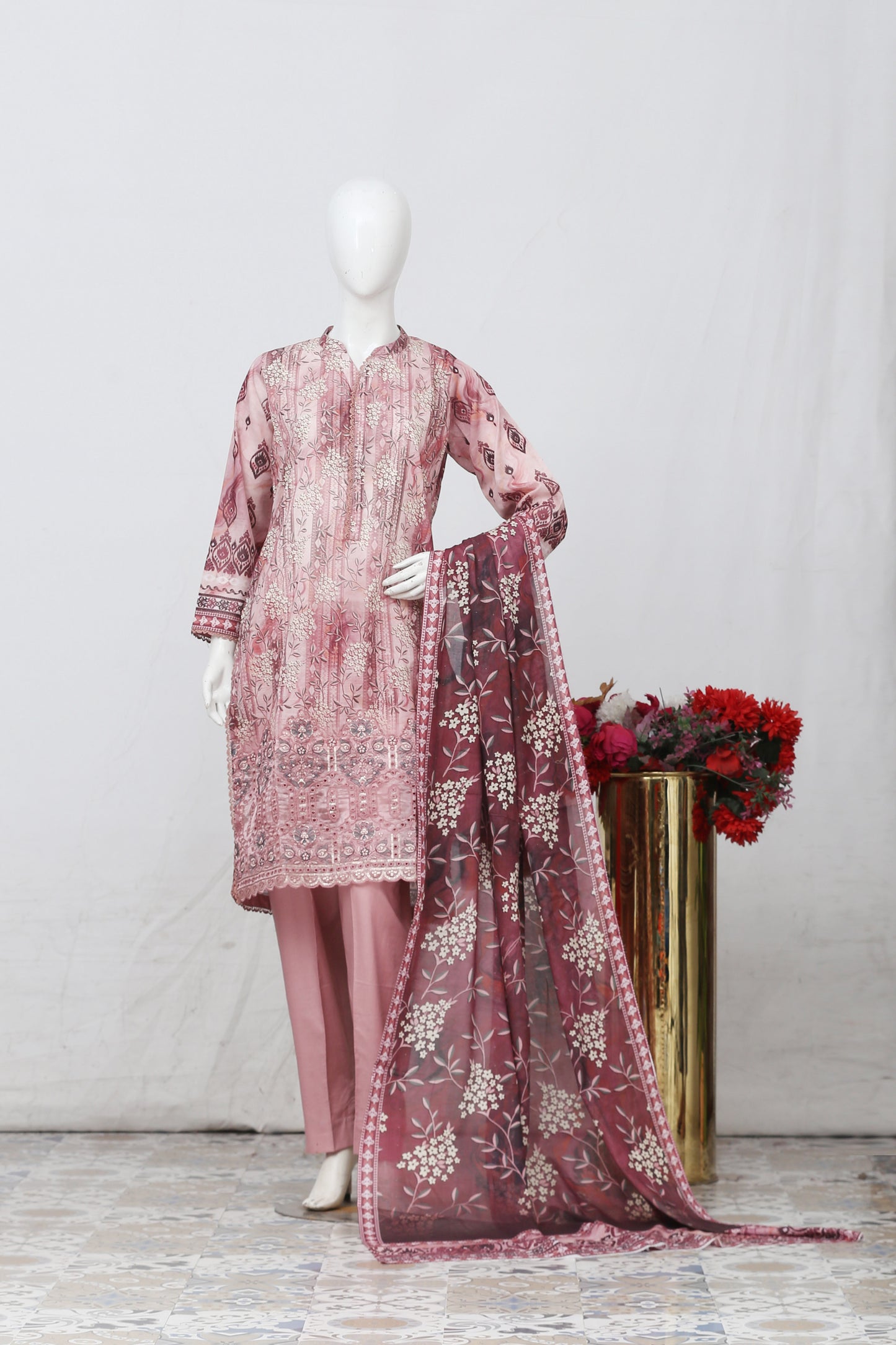 Ivy Bloom By Anaya Noor Print Emb Lawn 3PC