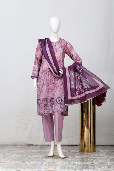 Ivy Bloom By Anaya Noor Print Emb Lawn 3PC