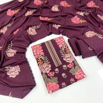 Bareeze Embroidered Karandi 3PC