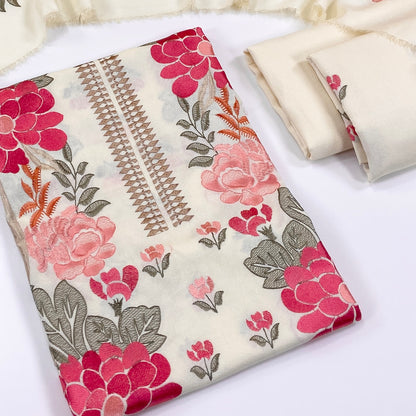 Bareeze Embroidered Karandi 3PC
