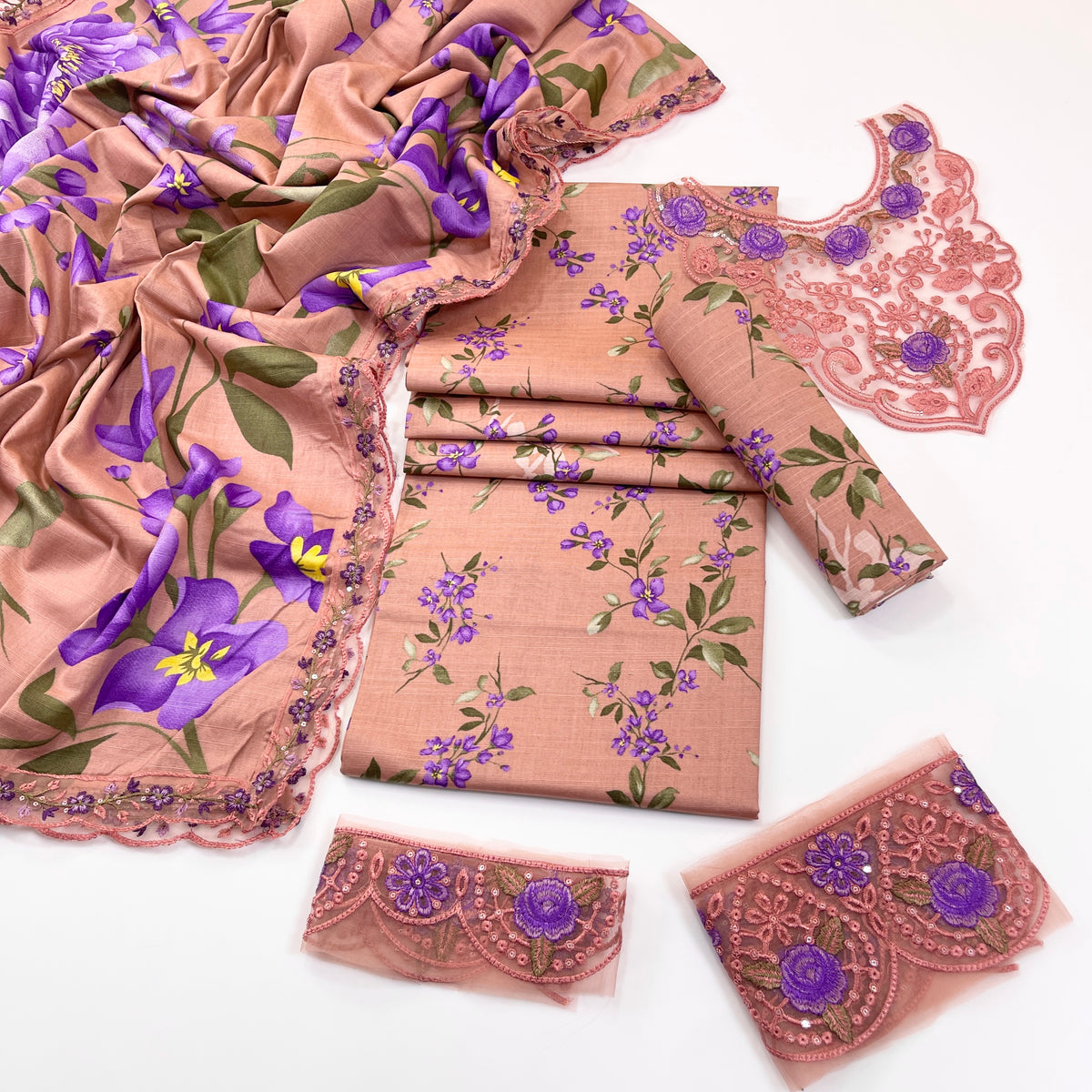 Iznik Printed & Emb Khaddar 3PC