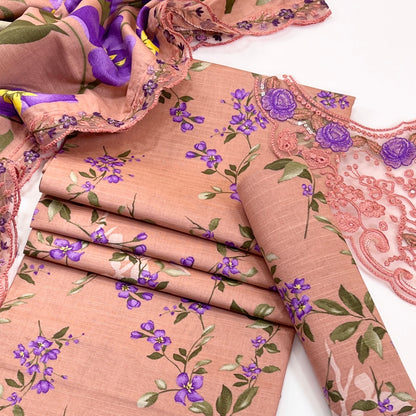 Iznik Printed & Emb Khaddar 3PC