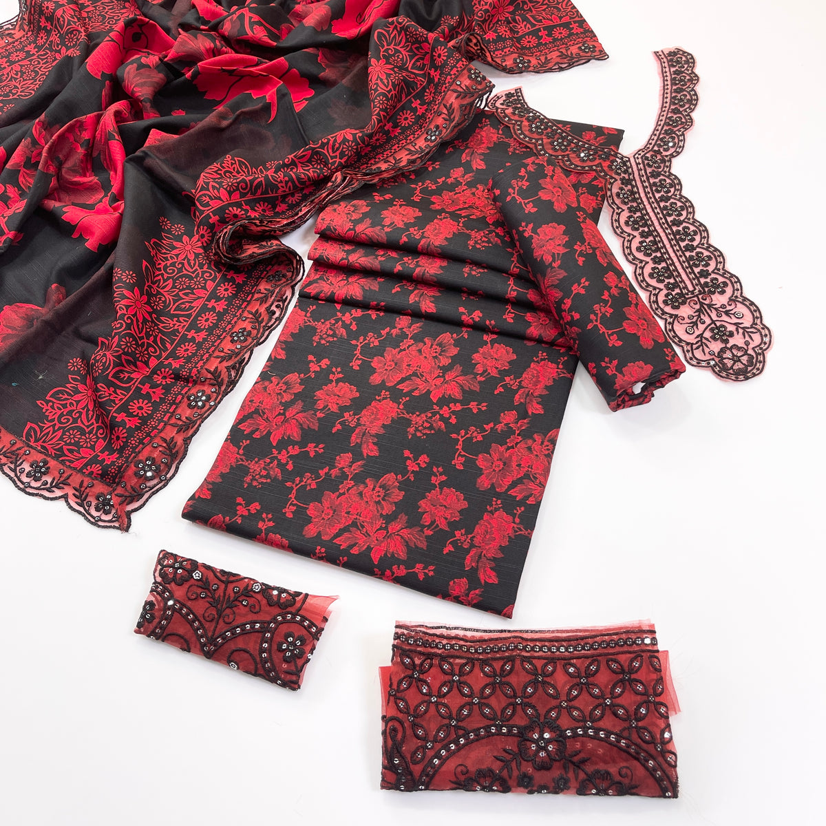 Mohagni Printed & Emb Khaddar 3PC