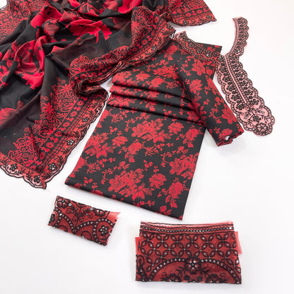 Mohagni Printed & Emb Khaddar 3PC