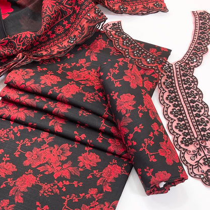 Mohagni Printed & Emb Khaddar 3PC