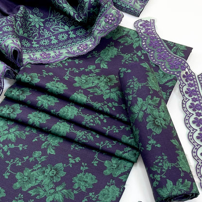Mohagni Printed & Emb Khaddar 3PC
