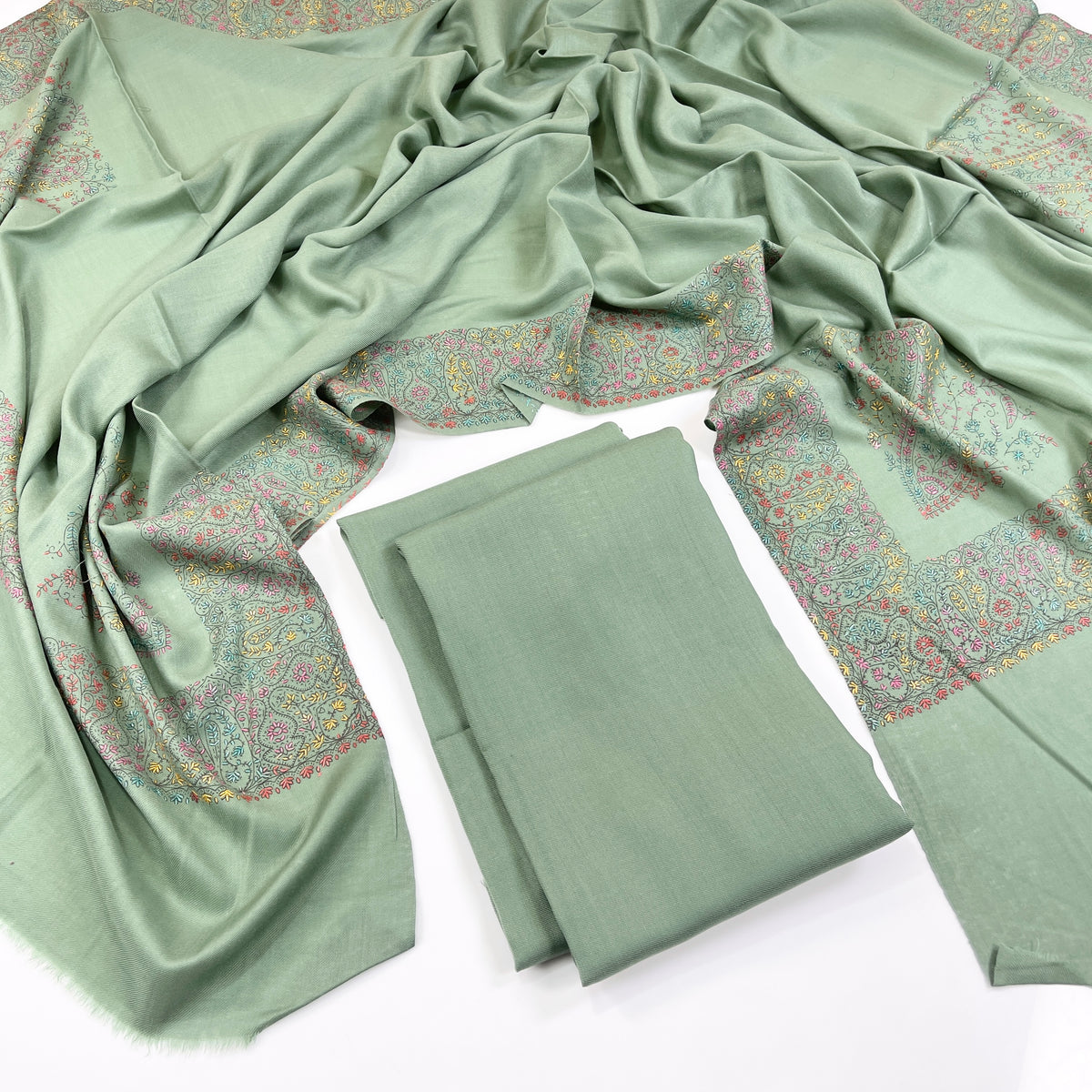 Anaya Noor Pashmina With Kacha tanka Shawl 3PC