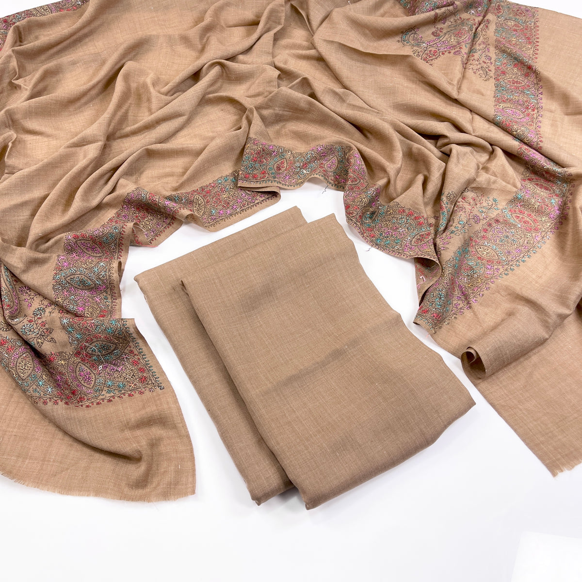 Anaya Noor Pashmina With Kacha tanka Shawl 3PC