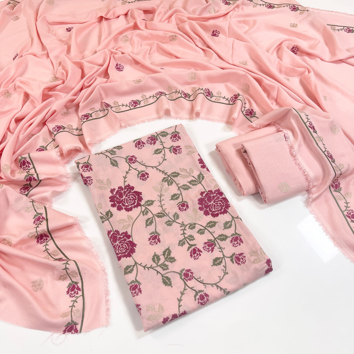 Bareeze Embroidered Karandi 3PC
